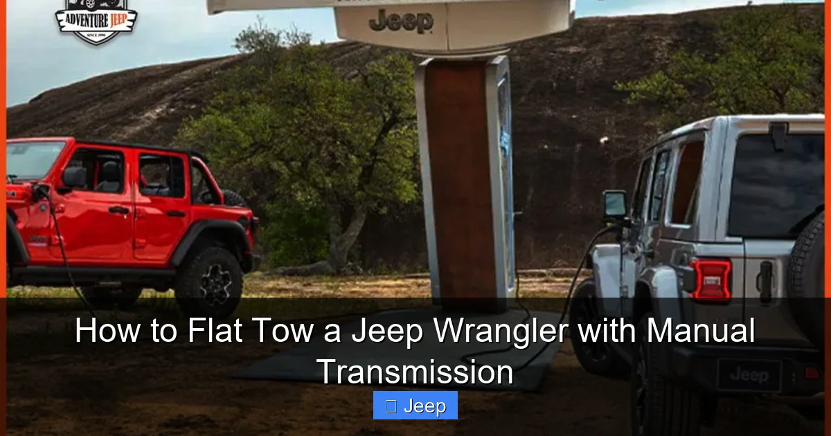 How to Flat Tow a Jeep Wrangler with Manual Transmission