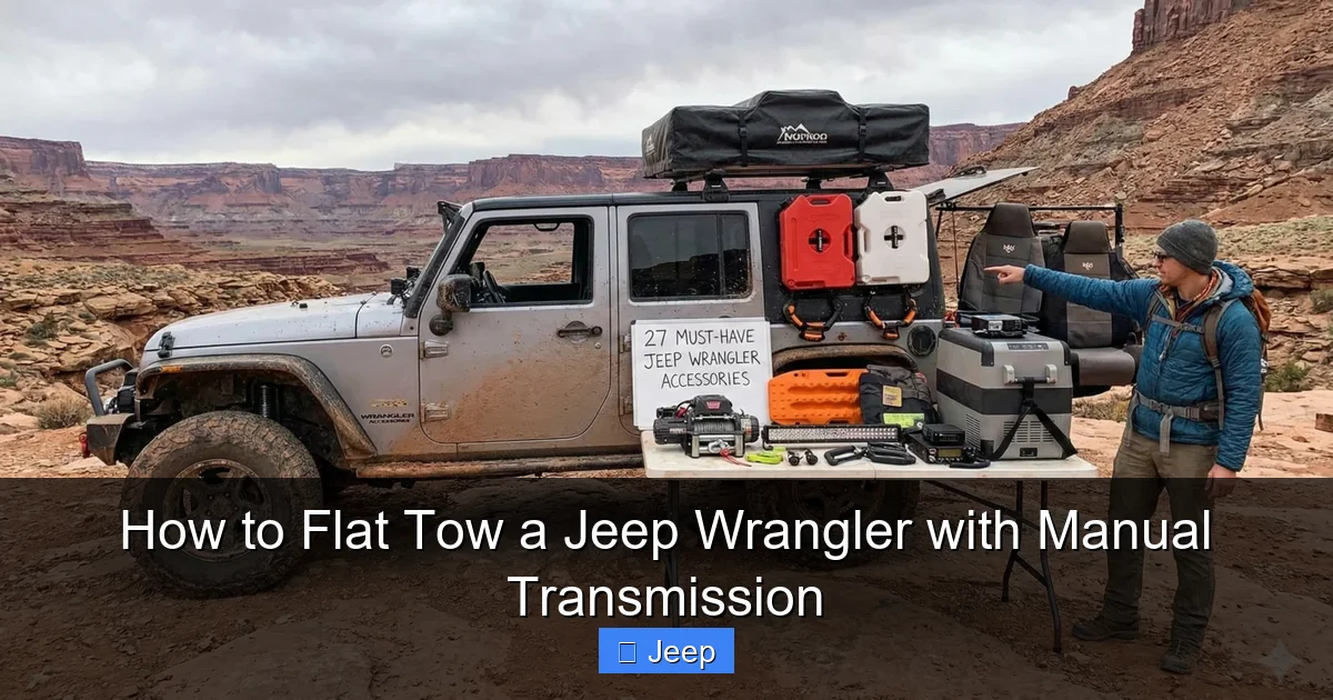How to Flat Tow a Jeep Wrangler with Manual Transmission