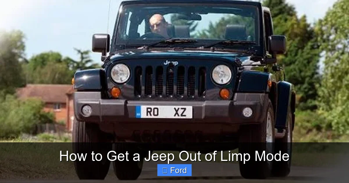 How to Get a Jeep Out of Limp Mode