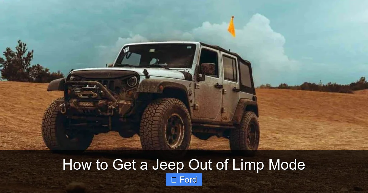 How to Get a Jeep Out of Limp Mode