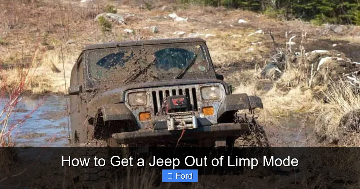 How to Get a Jeep Out of Limp Mode