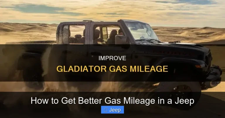 How to Get Better Gas Mileage in a Jeep
