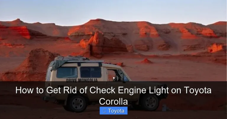 How to Get Rid of Check Engine Light on Toyota Corolla