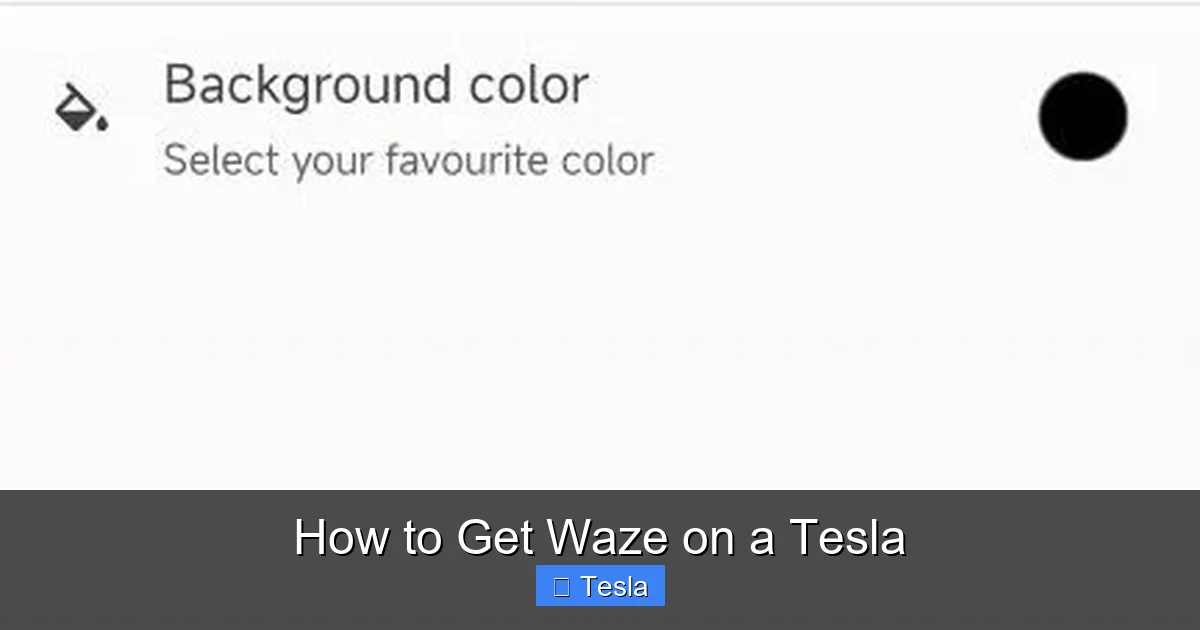 How to Get Waze on a Tesla