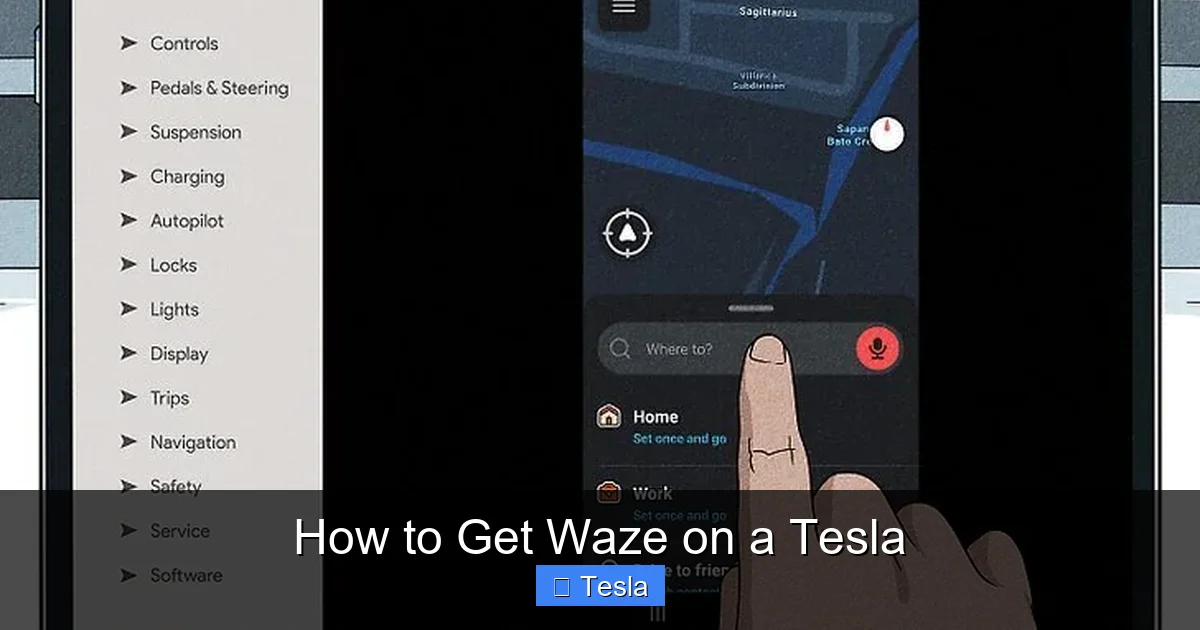 How to Get Waze on a Tesla