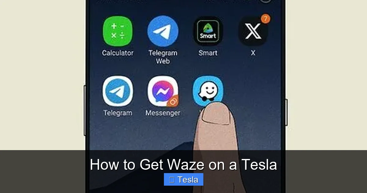 How to Get Waze on a Tesla