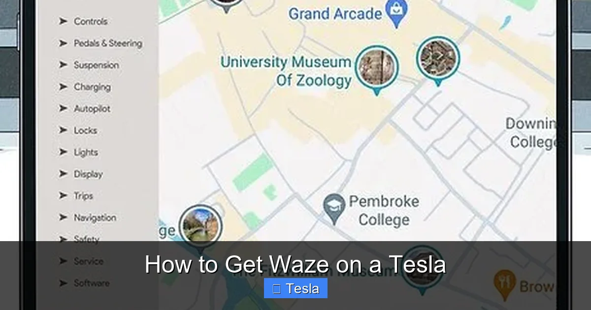 How to Get Waze on a Tesla