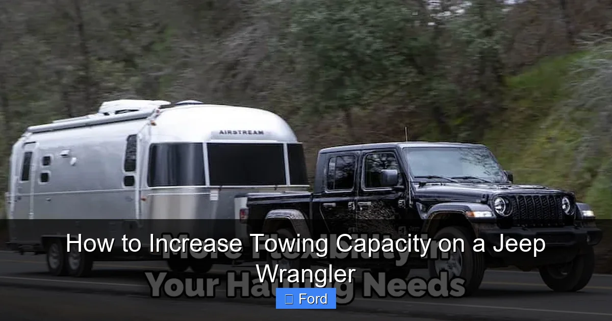 How to Increase Towing Capacity on a Jeep Wrangler