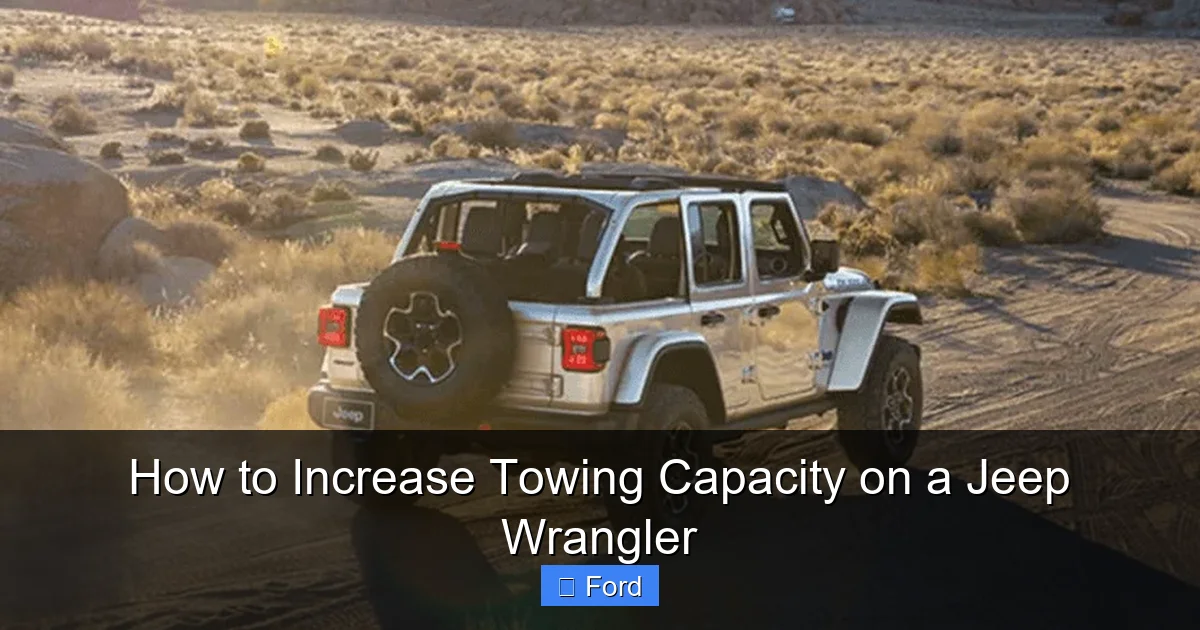 How to Increase Towing Capacity on a Jeep Wrangler