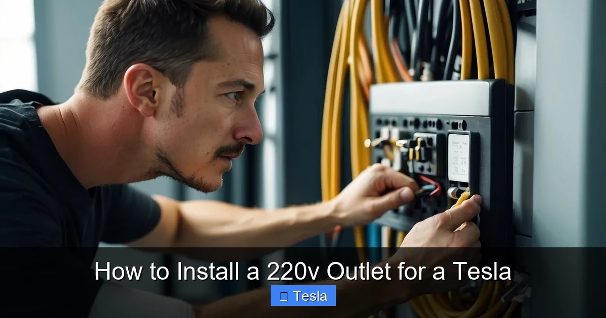 How to Install a 220v Outlet for a Tesla