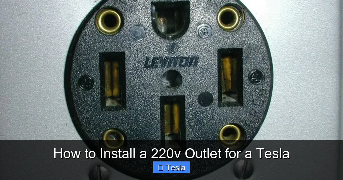 How to Install a 220v Outlet for a Tesla