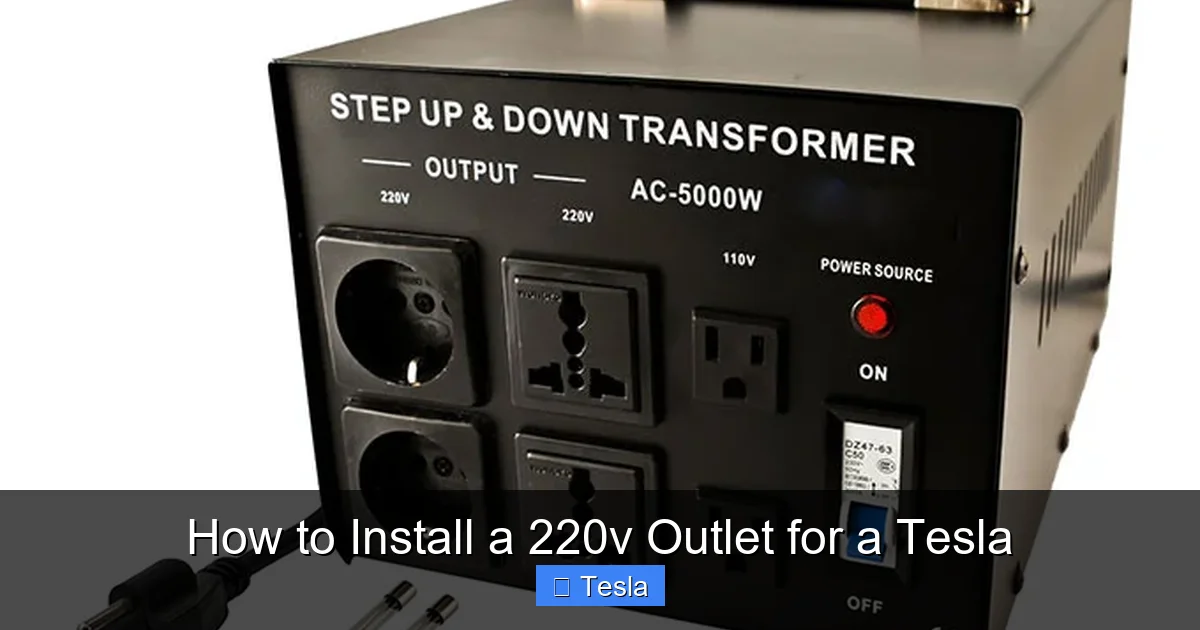 How to Install a 220v Outlet for a Tesla