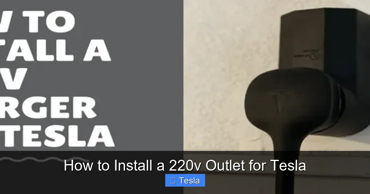 How to Install a 220v Outlet for Tesla