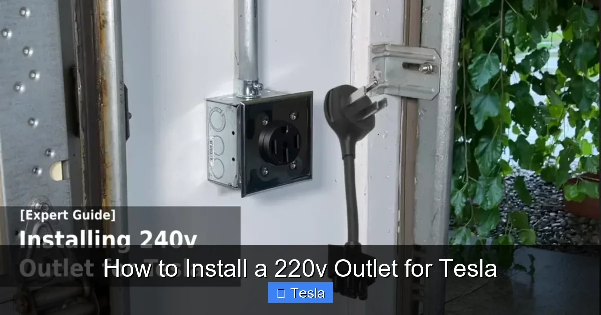 How to Install a 220v Outlet for Tesla