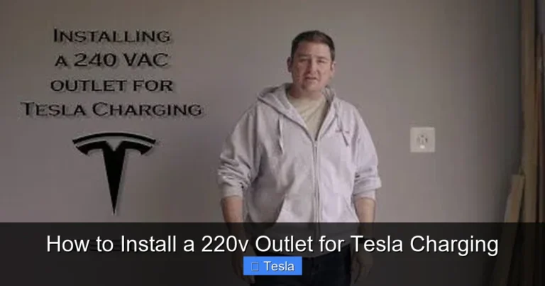 How to Install a 220v Outlet for Tesla Charging