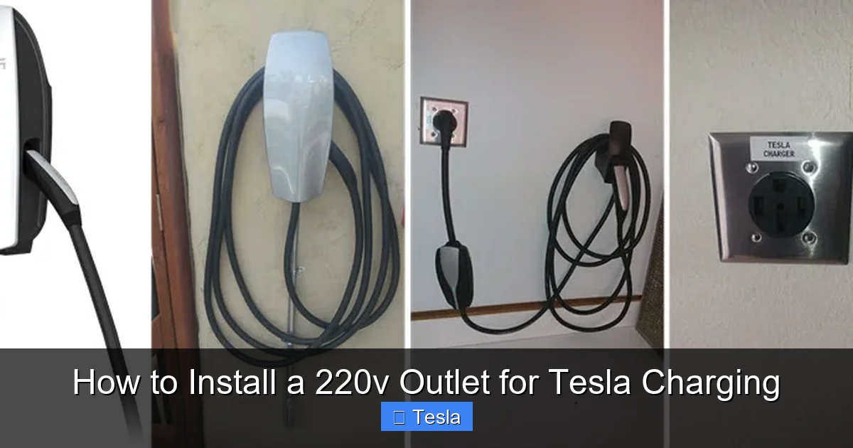 How to Install a 220v Outlet for Tesla Charging
