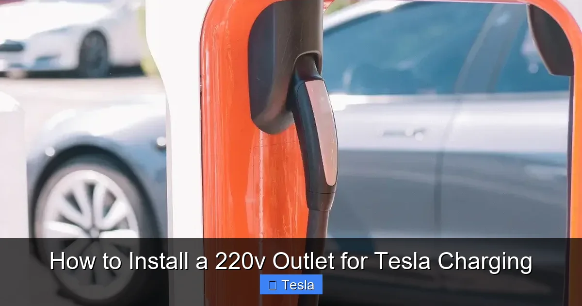 How to Install a 220v Outlet for Tesla Charging