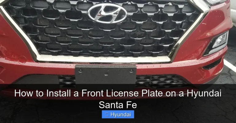 How to Install a Front License Plate on a Hyundai Santa Fe