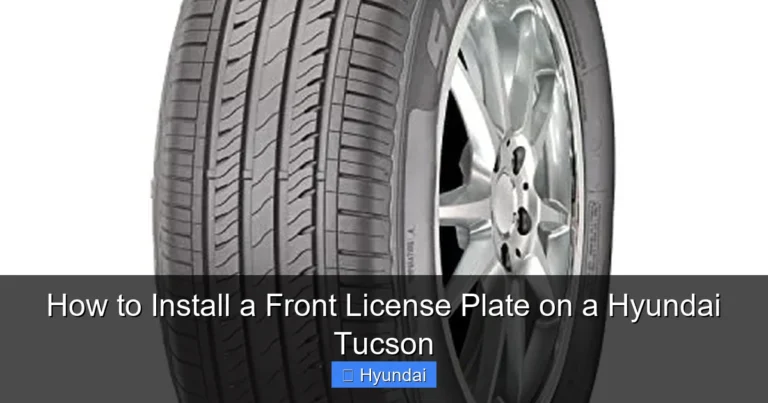 How to Install a Front License Plate on a Hyundai Tucson
