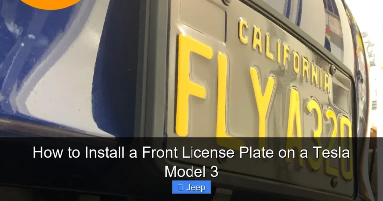 How to Install a Front License Plate on a Tesla Model 3