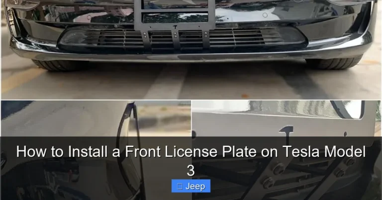 How to Install a Front License Plate on Tesla Model 3
