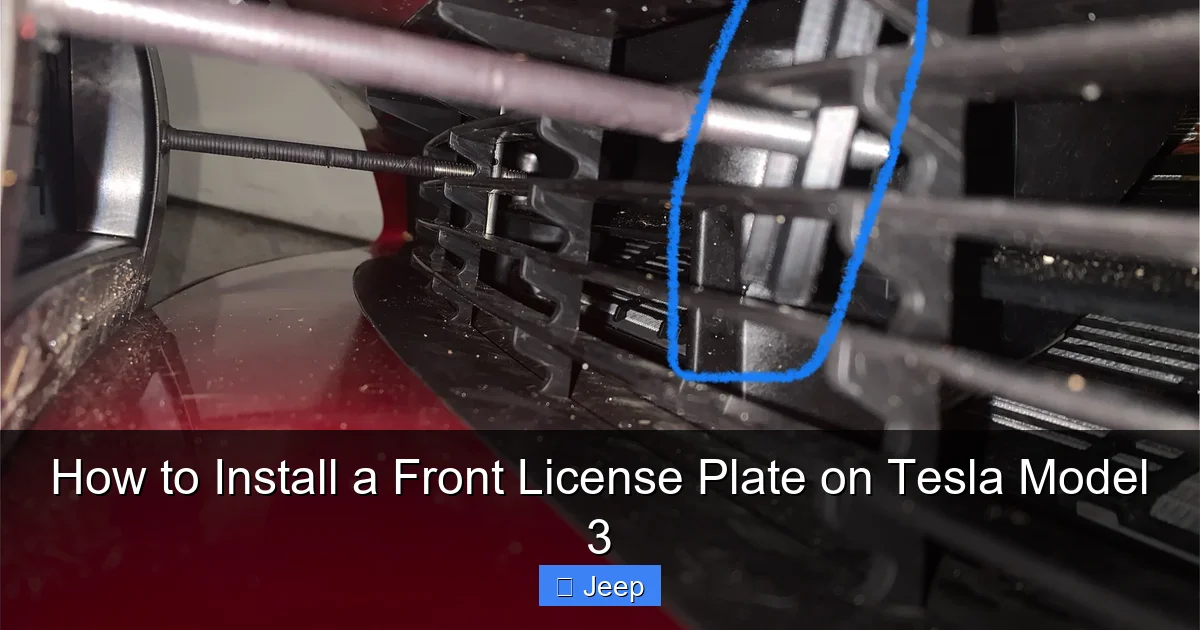 How to Install a Front License Plate on Tesla Model 3