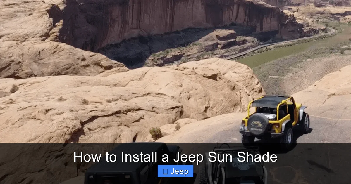 How to Install a Jeep Sun Shade
