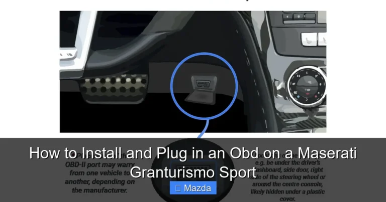 How to Install and Plug in an Obd on a Maserati Granturismo Sport