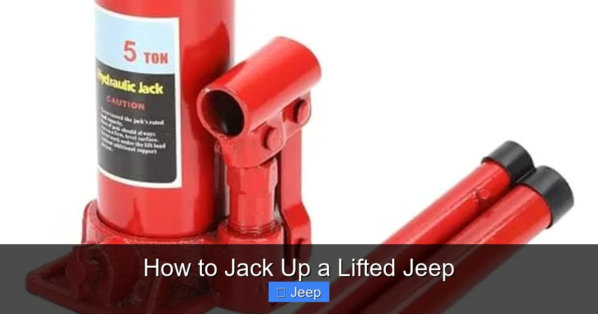How to Jack Up a Lifted Jeep