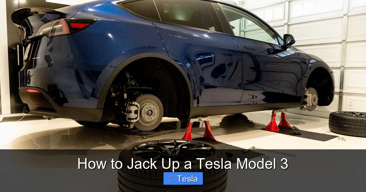 How to Jack Up a Tesla Model 3