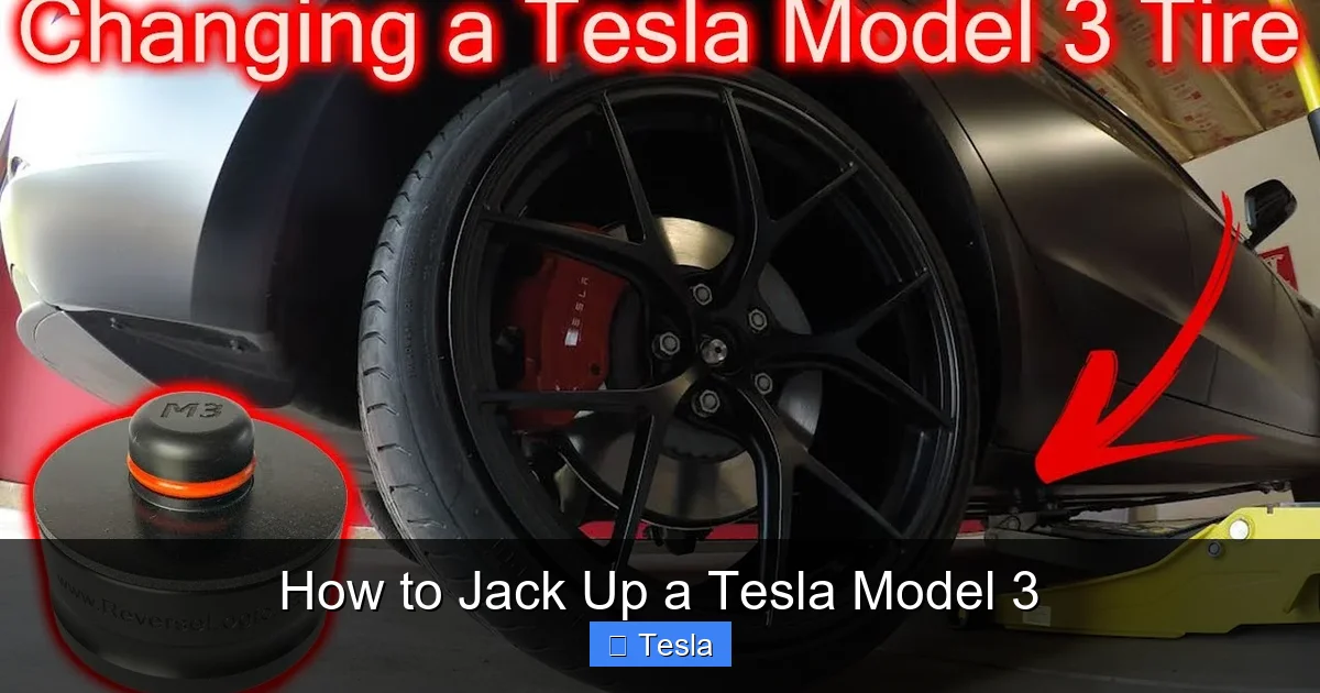 How to Jack Up a Tesla Model 3