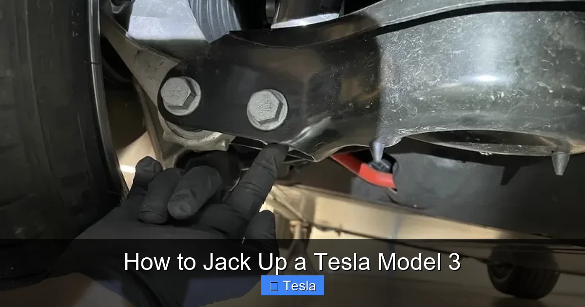 How to Jack Up a Tesla Model 3