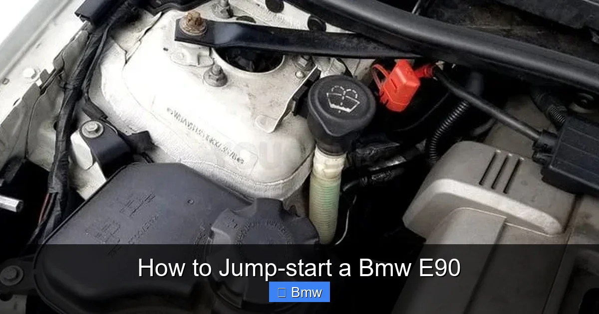 How to Jump-start a Bmw E90