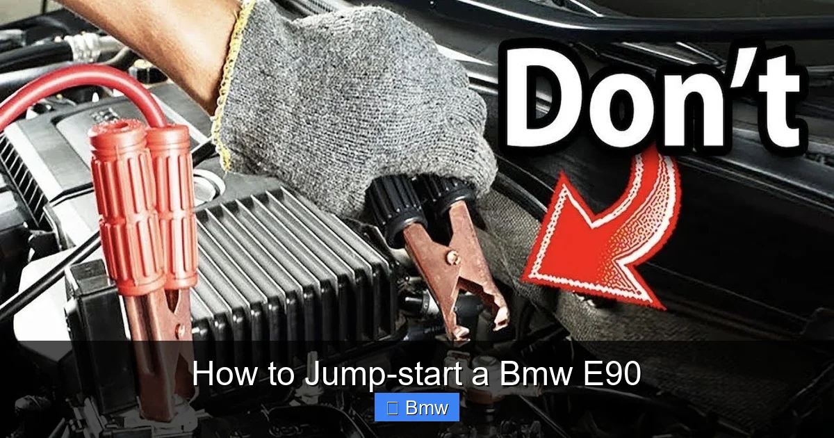 How to Jump-start a Bmw E90