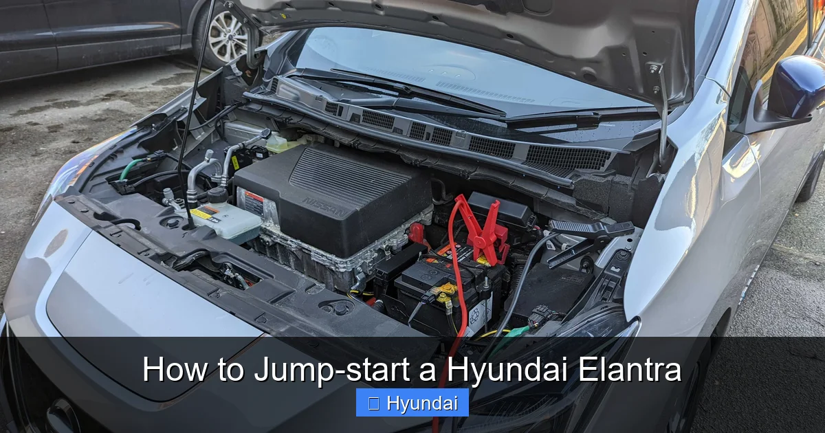 How to Jump-start a Hyundai Elantra