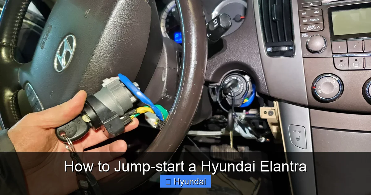 How to Jump-start a Hyundai Elantra