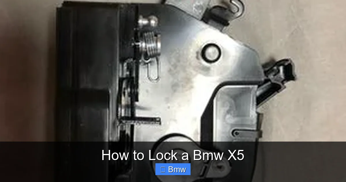 How to Lock a Bmw X5