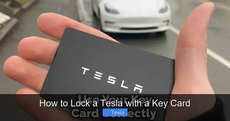 How to Lock a Tesla with a Key Card