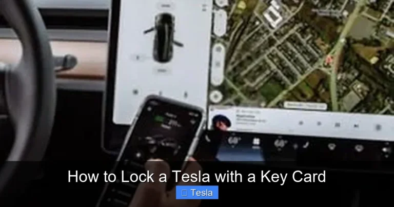 How to Lock a Tesla with a Key Card