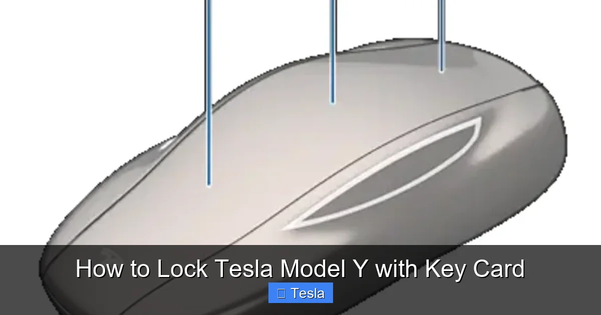 How to Lock Tesla Model Y with Key Card