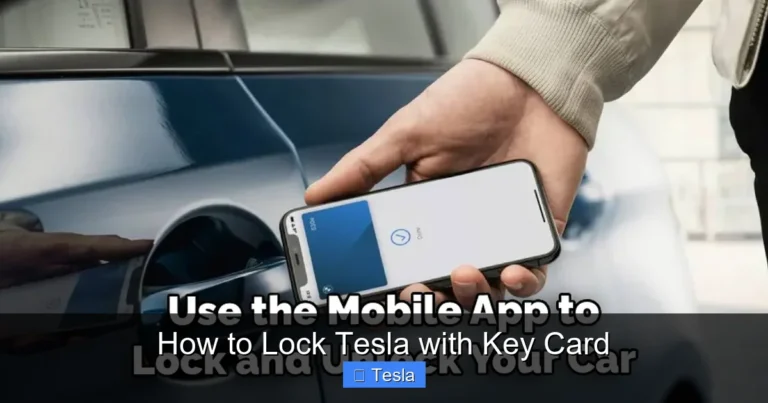 How to Lock Tesla with Key Card