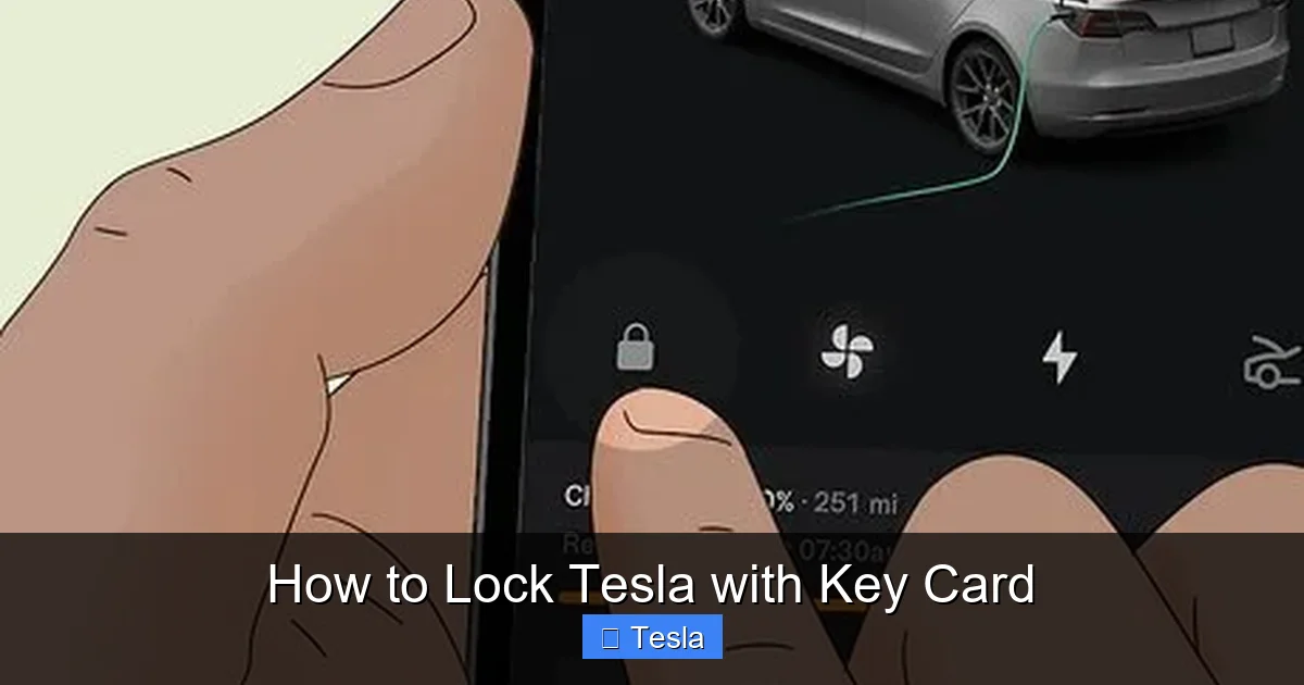 How to Lock Tesla with Key Card