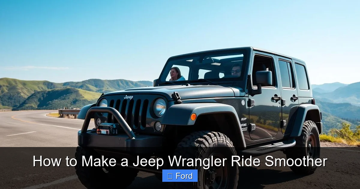 How to Make a Jeep Wrangler Ride Smoother
