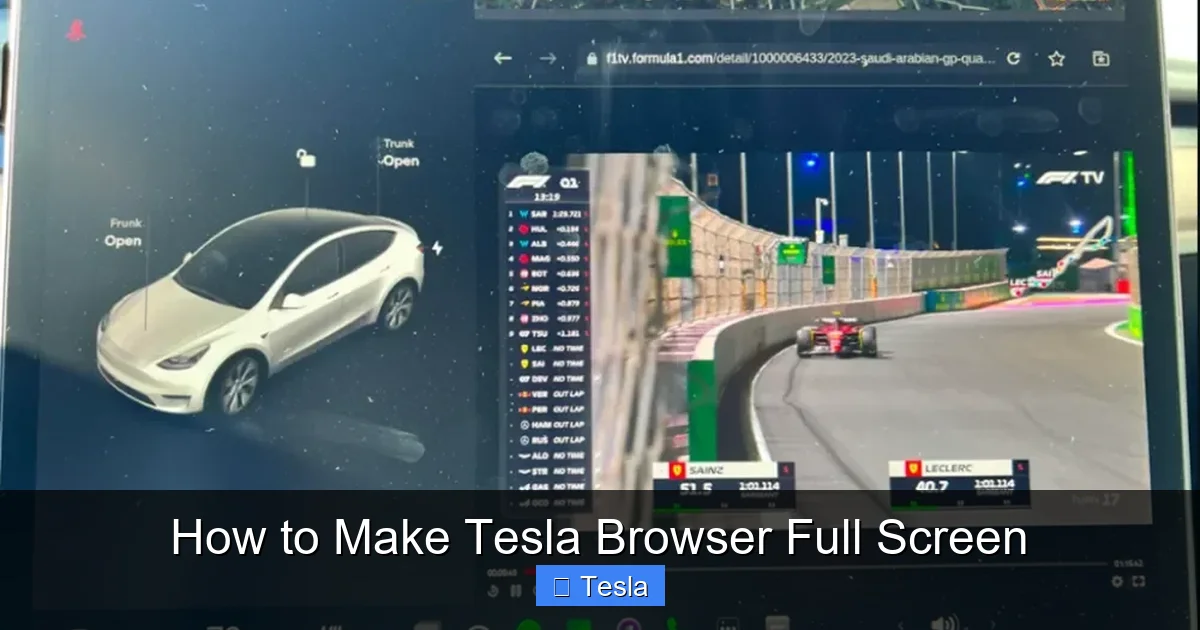 How to Make Tesla Browser Full Screen
