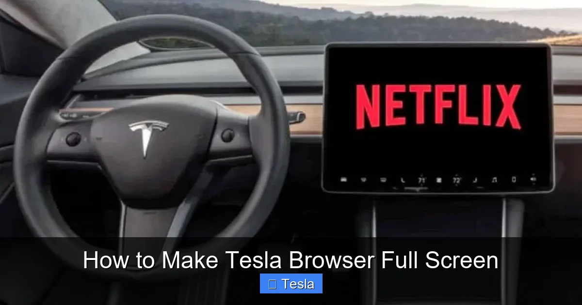 How to Make Tesla Browser Full Screen