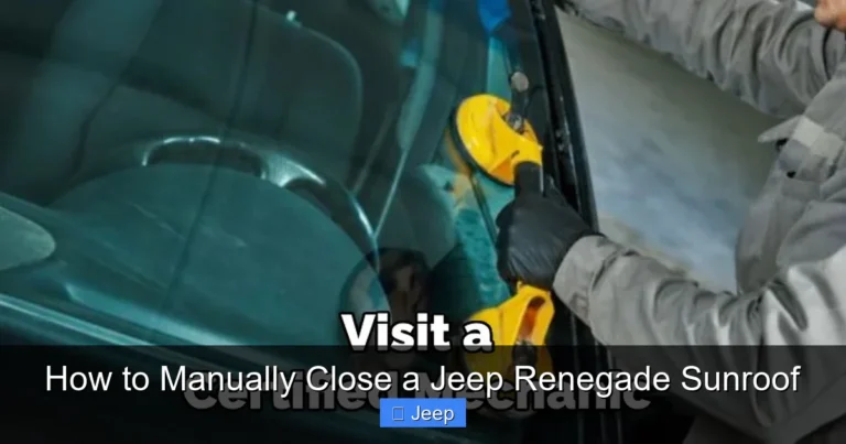 How to Manually Close a Jeep Renegade Sunroof