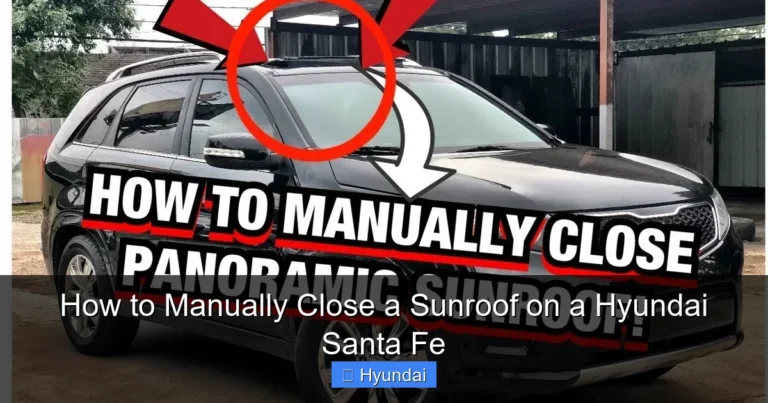 How to Manually Close a Sunroof on a Hyundai Santa Fe