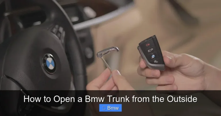 How to Open a Bmw Trunk from the Outside