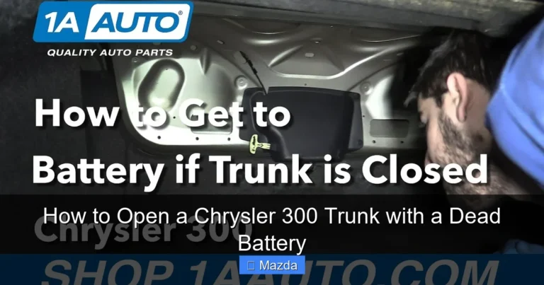 How to Open a Chrysler 300 Trunk with a Dead Battery