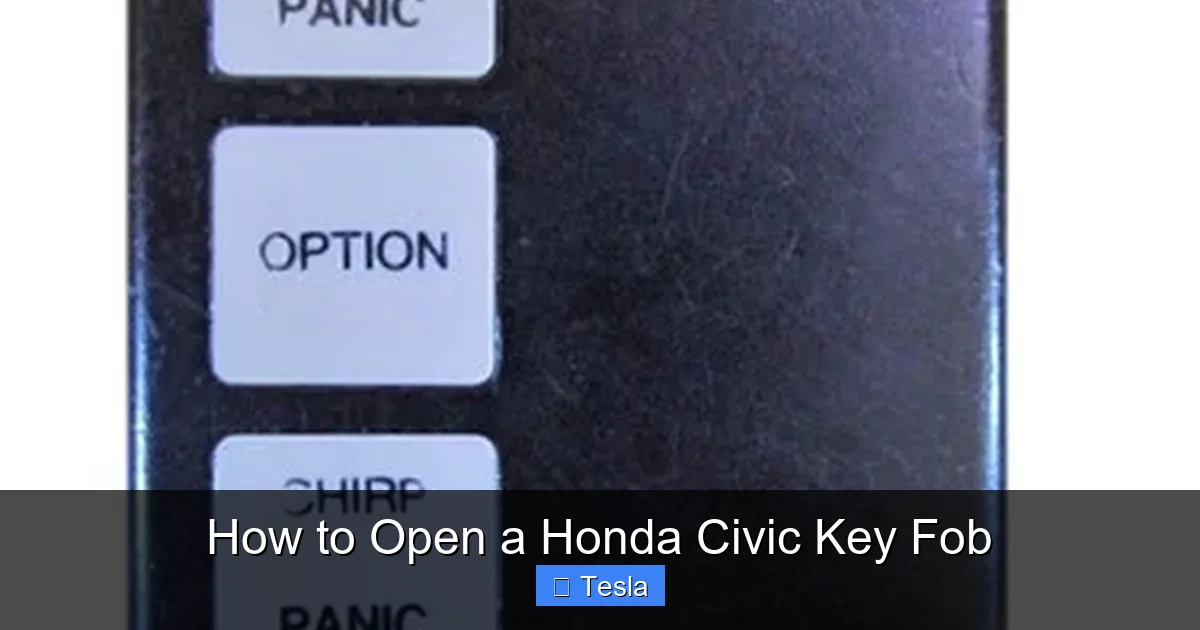 How to Open a Honda Civic Key Fob